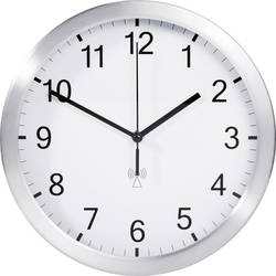 TFA Dostmann 98.1091.02 DCF nástěnné hodiny 25 cm x 25 cm x 25 cm x 40 mm, hliník (matný)