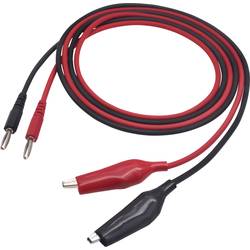 VOLTCRAFT MSL-100 měřicí kabel zástrčka 4 mm 1.00 m černá, červená 1 ks