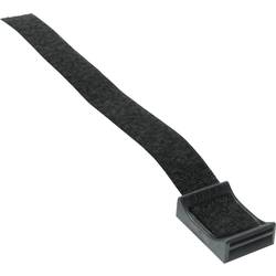 Hebotec HEBOTEC podstavec s lepicí páskou ke spojování, se soklem, k našroubování háčková a flaušová část (š x v) 10 mm x 150 mm černá 1 ks