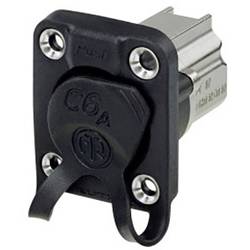 Neutrik RJ 45 Zástrčka EtherCon NE8FDX-Y6-W zásuvka, vestavná Počet pólů 8P8C černá 1 ks