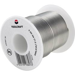 TOOLCRAFT bezolovnatý pájecí cín cívka Sn99,3Cu0,7 ROL1 100 g 1.5 mm