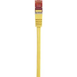 Renkforce RF-5191076 RJ45 síťové kabely, propojovací kabely CAT 6 S/FTP 10.00 m žlutá s ochranou, pozlacené kontakty, samozhášecí 1 ks