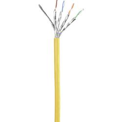 Renkforce RF-5191076 RJ45 síťové kabely, propojovací kabely CAT 6 S/FTP 10.00 m žlutá s ochranou, pozlacené kontakty, samozhášecí 1 ks
