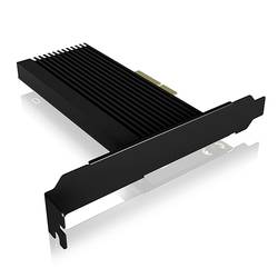 ICY BOX IB-PCI208-HS, PCIe Erweiterungskarte mit Kühlkörper, M.2 NVMe SSD zu PCIe 4.0 x4 1 port Řadič M.2 PCIe x4 Vhodný pro (SSD): M.2 SATA SSD vč.