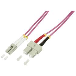 LogiLink FP4LS10 optické vlákno optické vlákno kabel [1x zástrčka LC - 1x zástrčka SC] 50/125 µ Multimode OM4 10.00 m