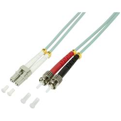 LogiLink FP3LT01 optické vlákno optické vlákno kabel [1x zástrčka LC - 1x ST zástrčka] 50/125 µ Multimode OM3 1.00 m
