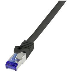 LogiLink C6A093S RJ45 CAT 6A S/FTP 10.00 m černá 1 ks