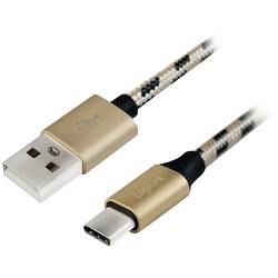 LogiLink USB kabel USB 2.0 USB-C ® zástrčka, USB-A zástrčka 1.00 m černá CU0133