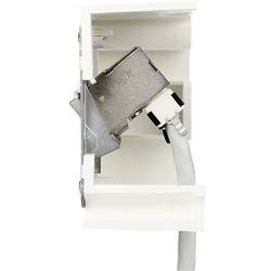 Metz Connect Steckdose perlově bílá