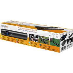 Technaxx TX-157, 4906, kompresor, 8 bar, úložný box / taška, digitální displej, vč. 1 akumulátoru, s pracovní lampou, automatické vypnutí, nabíjecí, 12 a 230 V