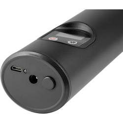 Technaxx TX-157, 4906, kompresor, 8 bar, úložný box / taška, digitální displej, vč. 1 akumulátoru, s pracovní lampou, automatické vypnutí, nabíjecí, 12 a 230 V