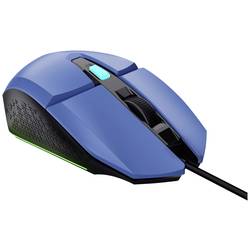 Trust GXT109B FELOX herní myš kabelový optická modrá 6 tlačítko 6400 dpi s podsvícením