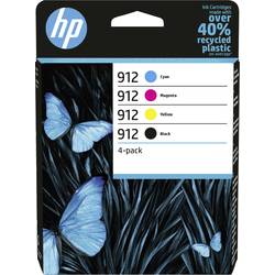 HP 912 Ink balení po 4 ks originál černá, azurová, purpurová, žlutá 6ZC74AE Inkousty