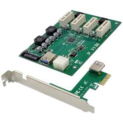 Conceptronic EMRICK PCIe-x1 zu 4x PCIe-x1 Erweiterungskit karta PCI-Express PCIe