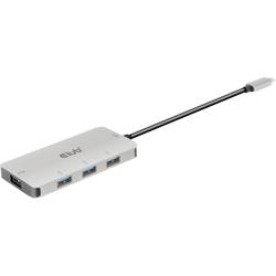 club3D CSV-1547 4 porty USB-C® (USB 3.1) Multiport hub černá, stříbrná