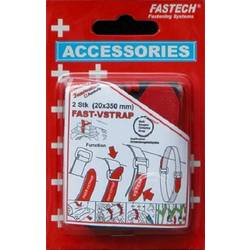 FASTECH® 687-330 pásek se suchým zipem s páskem háčková a flaušová část (d x š) 350 mm x 20 mm černá, červená 2 ks