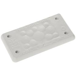 Trelleborg MH-10 F 12-1 LIGHT GREY UL94 V-0 IP65 | TPE | Screw Průchodková deska TPE, šedá, 1 ks