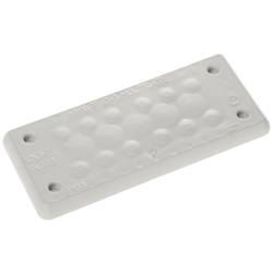 Trelleborg MH-16 F 17-1 LIGHT GREY UL94 V-0 IP65 | TPE | Screw Průchodková deska TPE, šedá, 1 ks