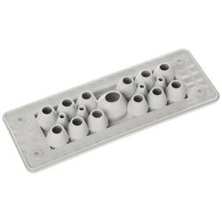 Trelleborg MH-24 F 17-3 LIGHT GREY UL94 V-0 IP65 | TPE | Screw TPE, šedá, 1 ks