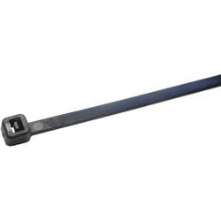 WKK 11074071, 11074071, stahovací pásky, 3.60 mm, 140 mm, černá, odolná vůči UV záření, 100 ks