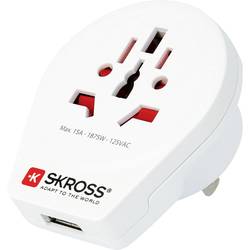 Skross 1500268 cestovní adaptér Country Adapter World to USA USB