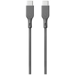GP Batteries Nabíjecí kabel USB USB 2.0 USB-C ® zástrčka, USB-C ® zástrčka 1.00 m šedá GPCBCC1PGYUSB252