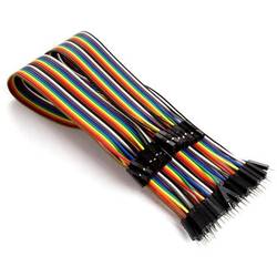 Whadda WPA428 Jumper kabely [40x zástrčka drátového můstku - 40x zásuvka drátového můstku] 15.00 cm barevná