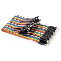 Whadda WPA427 Jumper kabely [40x zástrčka drátového můstku - 40x zástrčka drátového můstku] 15.00 cm barevná
