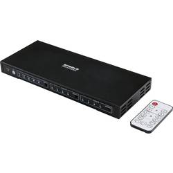 SpeaKa Professional 4x2 porty HDMI přepínač s audio porty 3840 x 2160 Megapixel černá