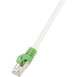 LogiLink RJ45 (křížený) síťový kabel CAT 6 S/FTP 10.00 m šedá samozhášecí, stínění pletivem, kompletní stínění, bez halogenů, párové stínění