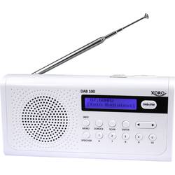 Xoro DAB 100 přenosné rádio DAB+, FM bílá