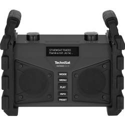 TechniSat DIGITRADIO 230 OD odolné rádio DAB+, FM AUX, Bluetooth, USB s akumulátorem, vodotěšné, voděodolné, prachotěsné černá