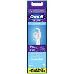 Oral-B Pulsonic Clean vyměnitelné nástavce pro elektrické kartáčky 4 ks bílá