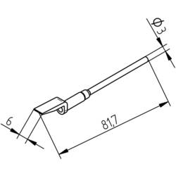 Ersa 0452EDLF060/SB odsávací hrot Velikost hrotů 6 mm Obsah 2 ks