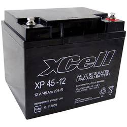 XCell XP 45 - 12 XP4512 olověný akumulátor 12 V 45 Ah olověný se skelným rounem (š x v x h) 197 x 170 x 165 mm šroubované M6 bezúdržbové, VDS certifikace