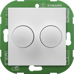Ehmann 4295x0700 otočný stmívač Vhodné pro svítidlo: LED žárovka, žárovka, halogenová žárovka bílá (RAL 9016)