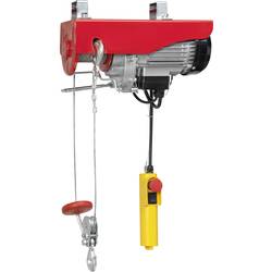 elektrický lanový kladkostroj TOOLCRAFT 1553741, 200 kg/400 kg, zdvih 18000 mm/9000 mm