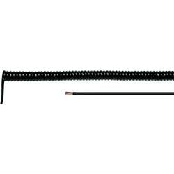 Helukabel 85664 spirálový kabel LiF12Y11Y 500 mm / 2000 mm 5 x 0.25 mm² černá 1 ks