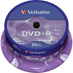 Verbatim 43500 DVD+R 4.7 GB 25 ks vřeteno