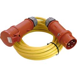 AS Schwabe 60712 napájecí prodlužovací kabel 16 A žlutá 10.00 m N07V3V3-F 5G 1,5 mm² s fázovým měničem