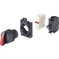 TRU COMPONENTS TC-9860116 S2SRN-S3AR přepínač zablokovatelný otočný přepínač červená 1 x 90 ° 1 ks