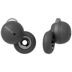 Sony LinkBuds In Ear Headset Bluetooth® stereo šedá Redukce šumu mikrofonu headset, Nabíjecí pouzdro, regulace hlasitosti, odolné vůči potu, dotykové ovládání,