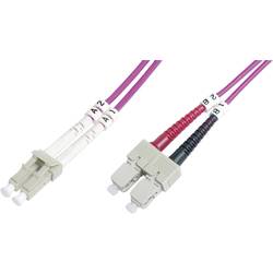 Digitus DK-2532-05-4 optické vlákno optické vlákno kabel [1x zástrčka LC - 1x zástrčka SC] 50/125 µ Multimode OM4 5.00 m