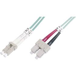 Digitus DK-2532-02/3 optické vlákno optické vlákno kabel [1x zástrčka LC - 1x zástrčka SC] 50/125 µ Multimode OM3 2.00 m