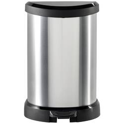 Curver DECO Bin 240568 odpadkový koš 15 l (š x v x h) 303 x 448 x 268 mm stříbrná, černá 1 ks