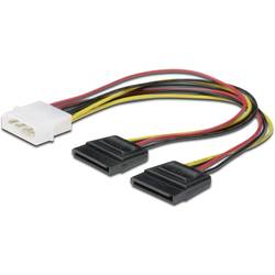 Digitus PC, pevný disk, mechanika, napájecí kabel [1x IDE proudová zástrčka 4pólová - 2x proudová SATA zásuvka 15pólová] 0.20 m žlutá, červená, černá