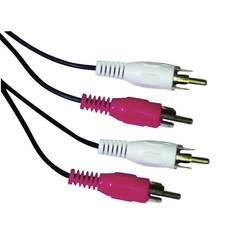 Schwaiger CIK015053 cinch audio kabel [2x cinch zástrčka - 2x cinch zástrčka] 1.50 m černá