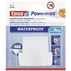 tesa POWERSTRIPS® Tesa Powerstrips® Waterproof Duo Hook Plastic bílá Množství: 1 ks