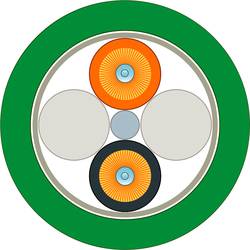 Siemens 6XV18613AT15 optické vlákno optické vlákno kabel zelená, oranžová, černá 200/230 µ