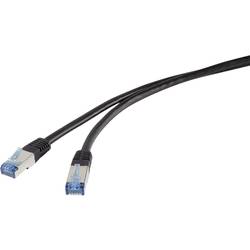 Renkforce RF-4673696 RJ45 síťové kabely, propojovací kabely CAT 6A S/FTP 20.00 m černá odolné proti UV záření 1 ks